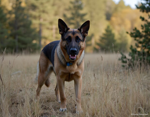 Ai generated image of German Shepherd dog.