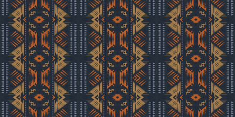 Navajo tribal vector seamless pattern. Native American ornament. Ethnic South Western decor style. Boho geometric ornament. Vector seamless pattern. Mexican blanket, rug. Woven carpet illustration