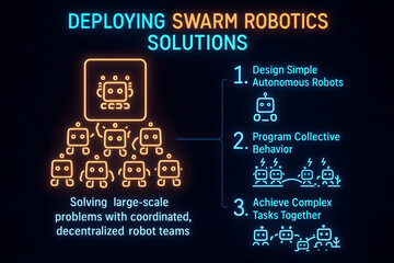 Swarm Robotics Solutions with Collaborative AI for Industrial and Search & Rescue Applications