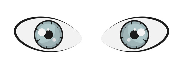 grey eyes pupil iris human eyes illustration clipart