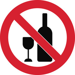 No alcohol sign