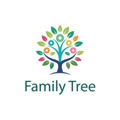 Obraz premium Family tree logo