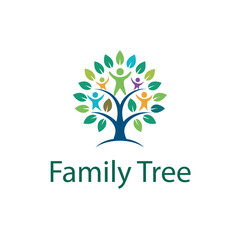 Obraz premium Family tree logo