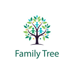 Obraz premium Family tree logo