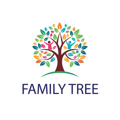 Obraz premium Family tree logo
