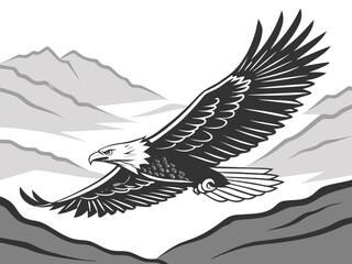 Obraz premium eagle on a white background