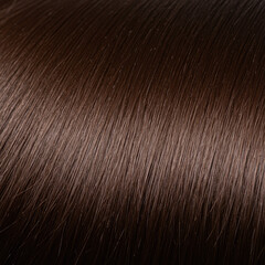 Dark Brown Hair Texture Close-Up
