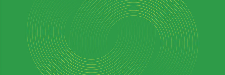 Abstract green glowing geometric lines on dark blue background. Modern shiny blue circle lines pattern. Futuristic technology concept. Suit for cover, poster, banner, brochure, header