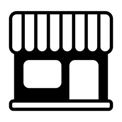 Store Semi Solid Icon Style