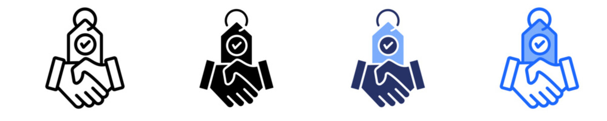 Brand Partnerships  Icon Set Multiple Style Collection
