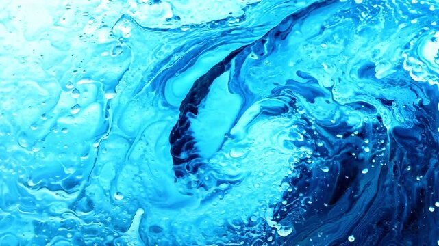 Captivating image of vibrant blue water splash highlighting bubbles and dynamic motion. Perfect for themes of purity, nature, and refreshment. Ideal for various projects.