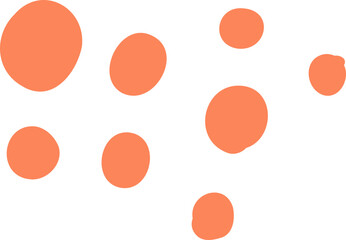 Warm Beige Organic Dot Scatter