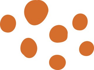 Terracotta Bold Dot Scatter Group