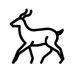 deer on a white background