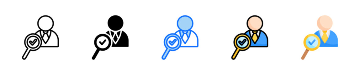 Hr Analytics Icon Set Multiple Style Collection