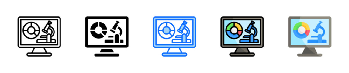 Data Scientist Icon Set Multiple Style Collection