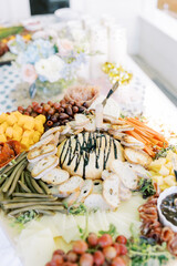 Wedding Party Charcuterie Table Meat Cheese