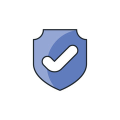 Guarantee icon design with white background stock illustration