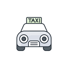 Taxi Service icon design with white background stock illustration