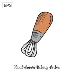 Hand-drawn Whisk for Baking