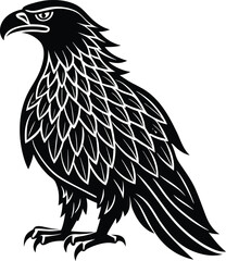 Wild Bird Flying Animal Vector Art.