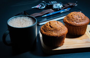 muffins and coffee