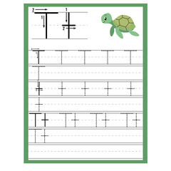 Worksheet Alphabet T