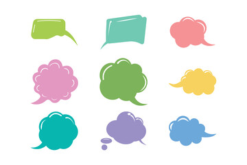 Colorful Speech Bubble Vector