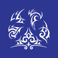 Y2K Cyber Tribal Vector Illustration