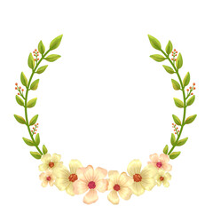 laurel wreath isolated on white