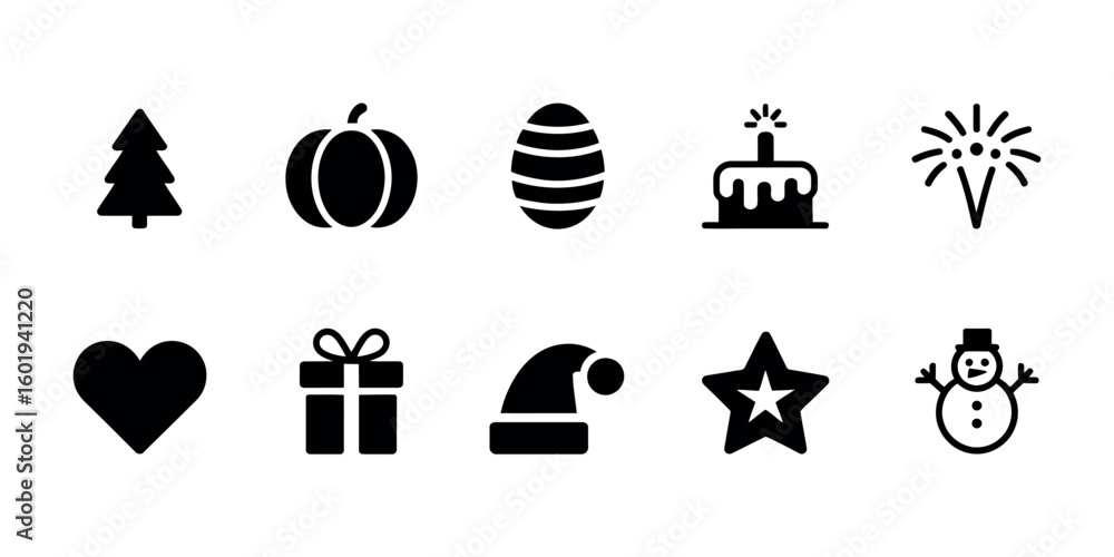 Poster minimalist black and white graphic set with basic shapes and text elements