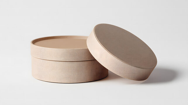 Beige Cardboard Box with - Powered by Adobe