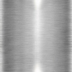 Seamless Silver Brushed Metal Texture Horizontal