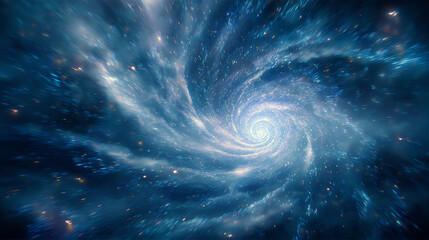 A mesmerizing swirl of cosmic dust and stars, representing the beauty and mystery of the universe in deep space.