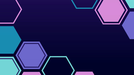 abstract background with hexagons