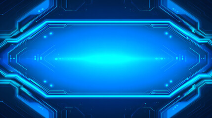 Futuristic digital design with glowing blue circuits, ideal for background use in tech-related projects and innovative presentations.