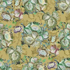 Abstract watercolor flower design seamless floral pattern artwork floral pattern new concept textile design Digital creators art design repeat pattern fabric print design 
