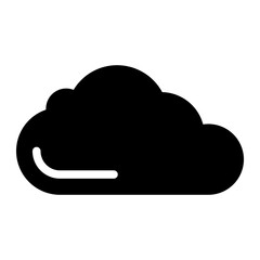 cloud glyph icon