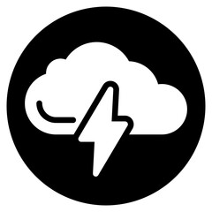 thunder glyph icon