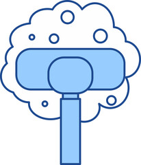 Linear Color Cleaning Icon Element