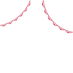 Indonesia Flag Curtain Header