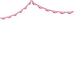 Indonesia Flag Curtain Header