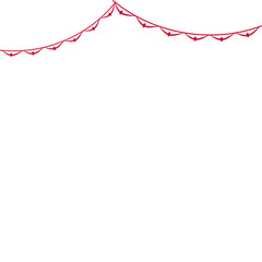 Indonesia Flag Curtain Header