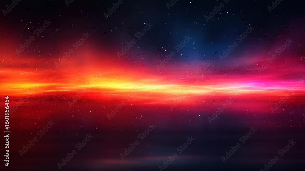 Poster abstract cosmic background with nebula and stardust video, dynamic space scene