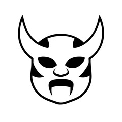 Mask Halloween Minimal Vector