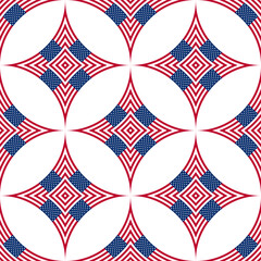 american flag seamless pattern. geometric background for decoration. vector illustration