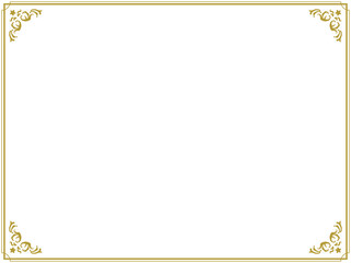 横長の星のアンティークフレーム〜ゴールド〜