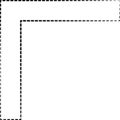 Geometric shapes dash line. Decoration element
