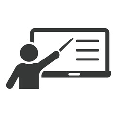 Teaching Icon – Education and Training Vector Symbol