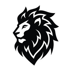 Obraz premium flaming mane lion head logo for energy or esports .eps